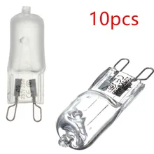 10 шт./лот супер яркий прочный G9 230 В галогенная лампа светильник лампочка 28W галогенные лампы теплый белый матовый/прозрачная галогеновая лампа