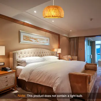 

Hot On Sale Lighting Rattan Lamp Handmade Bamboo Chandelier Retro Cafe Bar Lounge For Garden Restaurant Bedroom