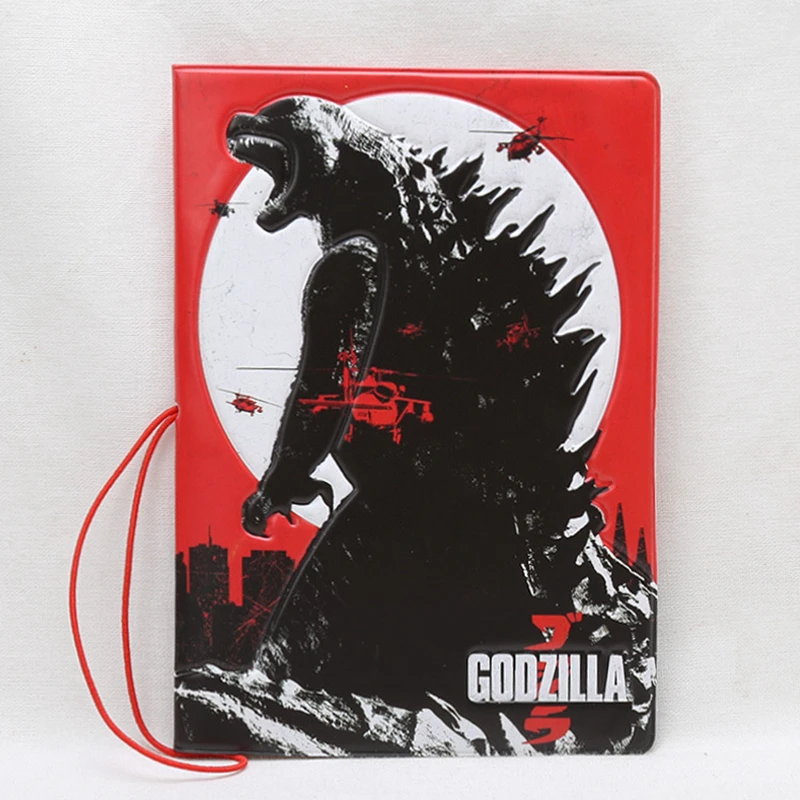 

Travel Accessories Creative Godzilla monster Passport Cover Wallets Bag ID Address Holder Portable PU Leather Boarding Card Case