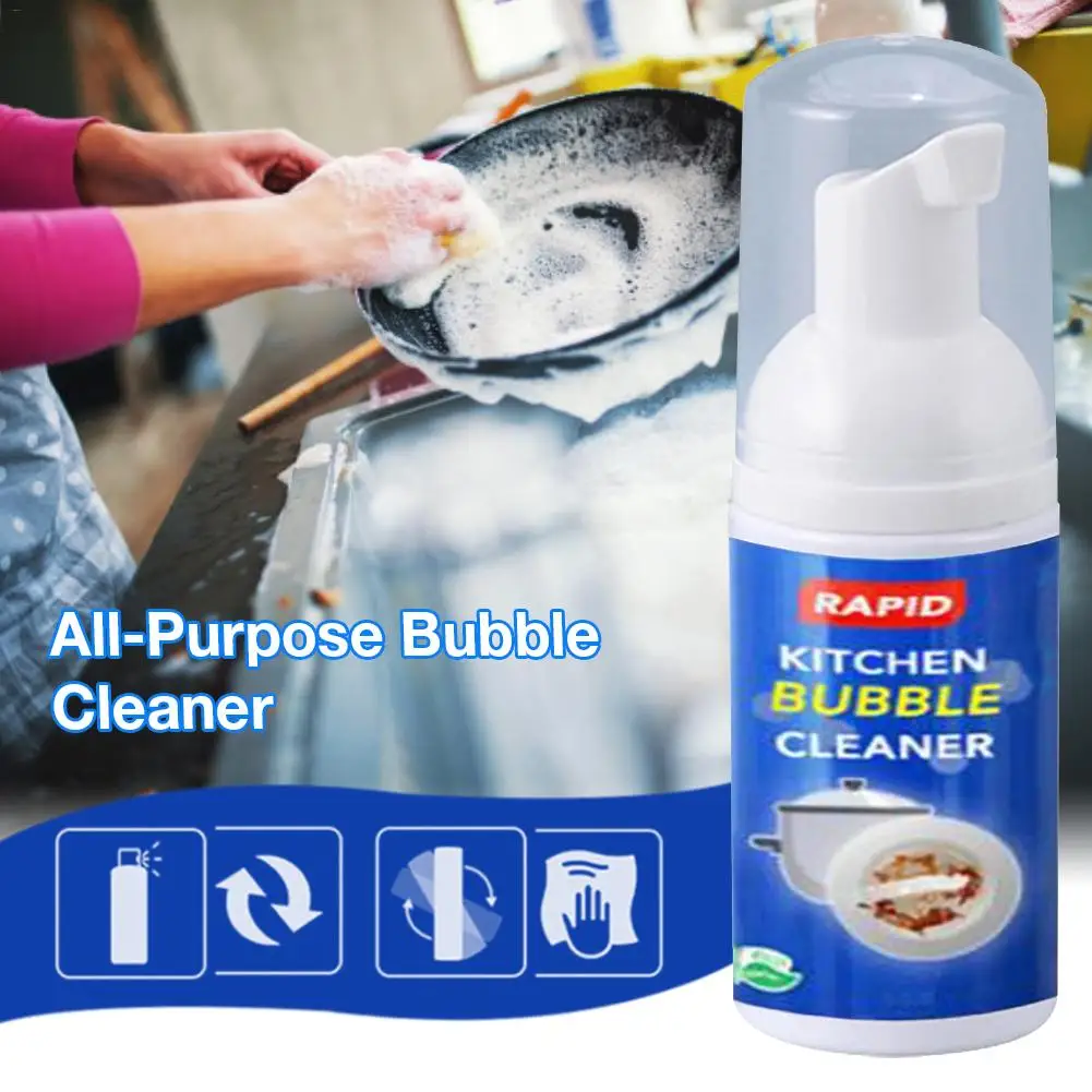 

30ml Kitchen Clean Foam Grease Cleaning Agent Kitchenware Descaling Detergent Multi-purpose Bubble Cleaner