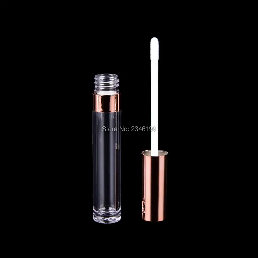 6ml Pretty Empty Lip Gloss Tube 50 Pieces Mini Refillable Bottle Lipgloss Sample Lip Balm Bottle Container Beauty Tool Women Gir