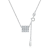 RICA FELIZ Premium Sterling Silver Small Waist Necklace Round Moissanite Pendant Jewelry For Women Wedding 2