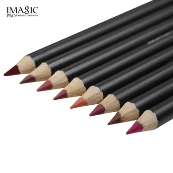 

8pcs/lot Imagic 8Colors Lasting Moisture Lipliner Pencil Kit Lip Makeup Matte Lip Liner Pen Waterproof Pencils for Lips #555
