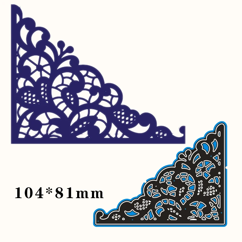 

Metal Cutting Dies Lace for card DIY Scrapbooking stencil Paper Craft Album template Dies 104*81mm