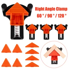 4Pc 60/90/120 Degree Right Angle Clamp Fixing Clips Picture Frame Corner Clamp Woodworking Corner Clip Positioning Fixture Tools