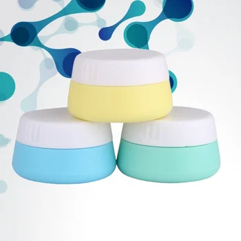 

3pcs Silicone Cream Jars Portable Dispenser Cream Bottles Small Lotion Box Emulsion Jar for Home Travel (Mixed Color, 20ML)