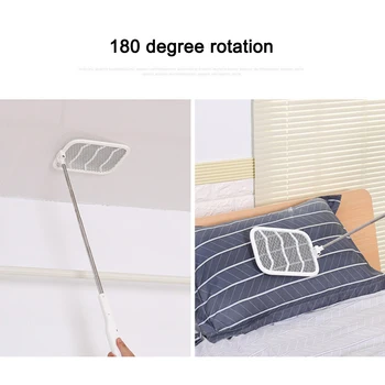 

Electric Fly Swatter Collapsible Retractable USB Charging Fly Mosquito Swatter TP899