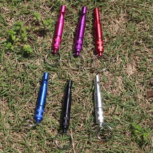 Цветной свисток из алюминиевого сплава, открытый свисток для пожаротушения, спасательный свисток, полуоткрытый свисток для обучения в стране, пересекающий границы, AT760