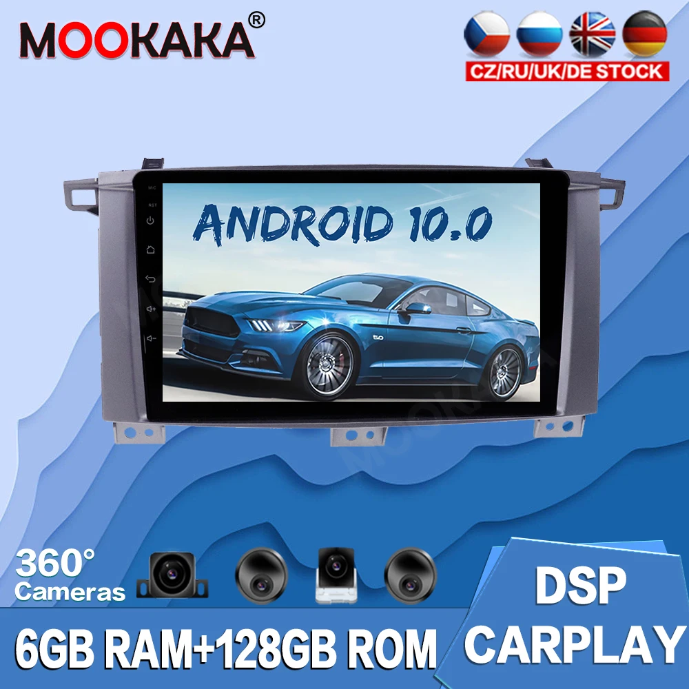 

For Toyota Land Cruiser LC100 2002 - 2007 Android Car Multimedia Player GPS Navigation Auto Radio Audio Tape Recorder Head Unit