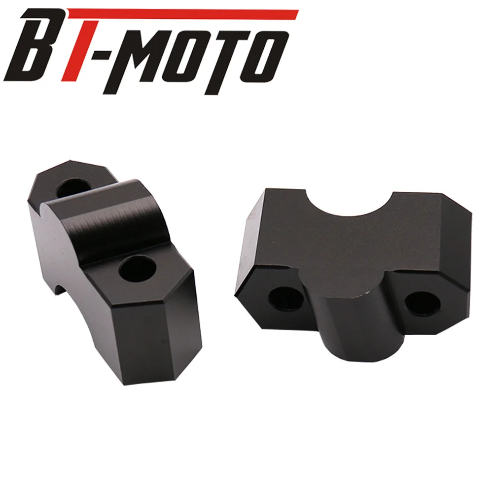 Руль мотоцикла стояк ручка бар крепление зажим адаптер для Kawasaki Z750 2004-2011 Z1000 2007 2008 2009 Z 750 1000 - Цвет: BLACK