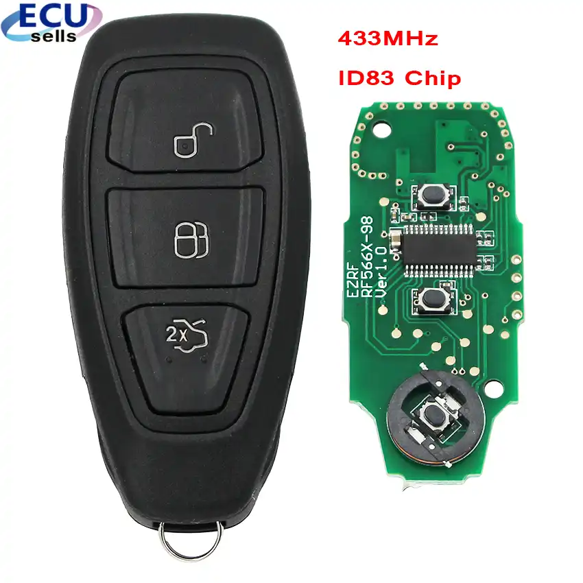 Intelligent Remote Key 434mhz Id Chip For Ford Focus C Max Mondeo Kuga Fiesta B Max 11 12 13 14 15 Car Key Aliexpress