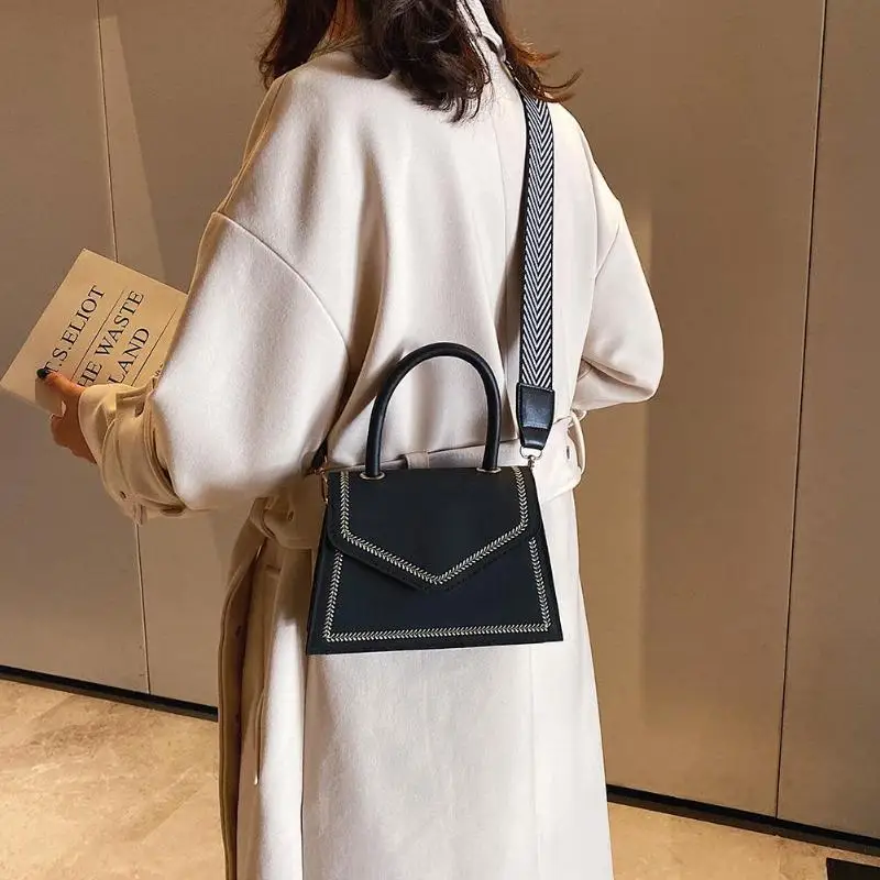 

New Fashion Handbags Classic Delicate Texture Fashion Leather Crossbody Handbag Women Retro Top-handle Shoulder Messenger Bag