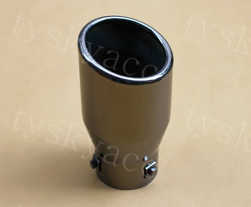 Черный автомобильный глушитель крышка выхлопной трубы аксессуары универсальная