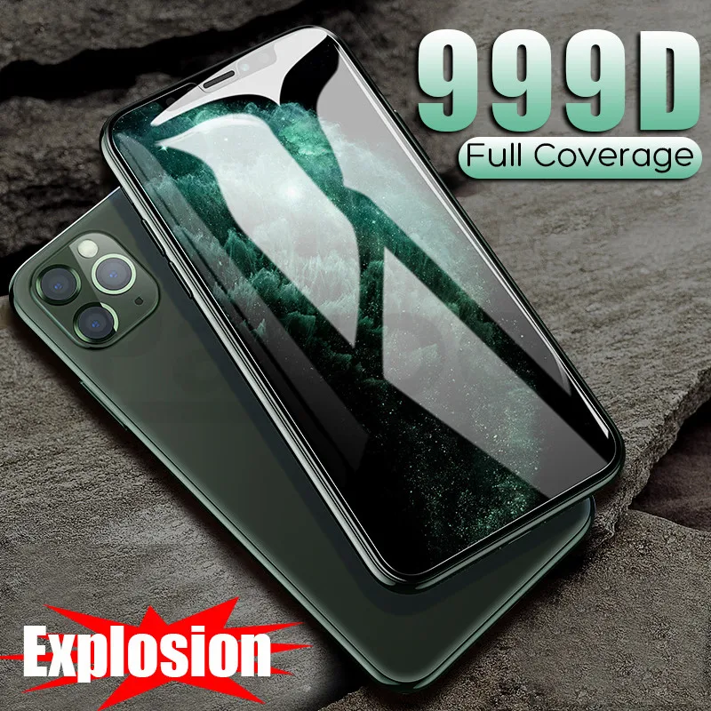 

999D Tempered Protective Glass For iPhone 11 Pro Max 7 X XR XS Screen Protector Film Glass on iphone 7 8 6 6s Plus Xs Max 11 Pro