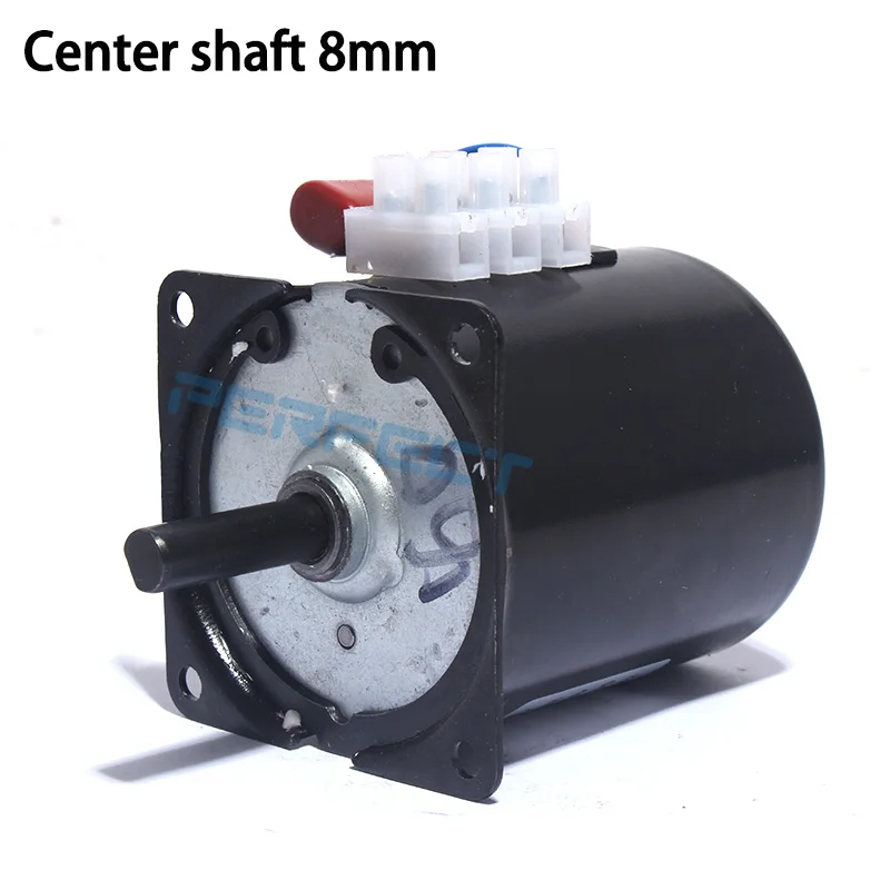 

28W 68KTYZ 220VAC Permanent Magnet Synchronous Gear Motor Center shaft 8mm 2.5RPM 5RPM 10RPM 15RPM 20RPM 30RPM 50RPM