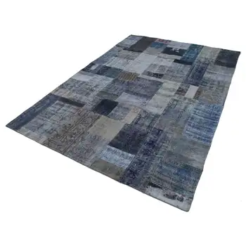 

202x300 Cm Grey Handmade Patchwork Rug-7x10 Ft