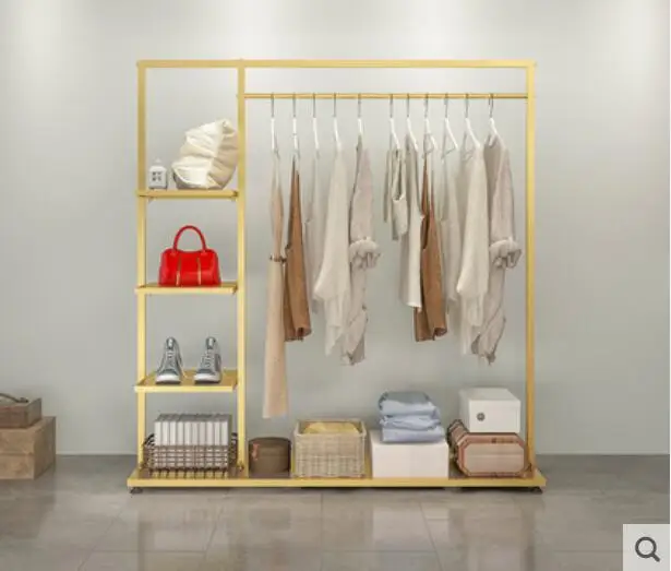 

Tieyi clothing store display rack, hat rack, clothes rack, floor type simple European style clothes rack