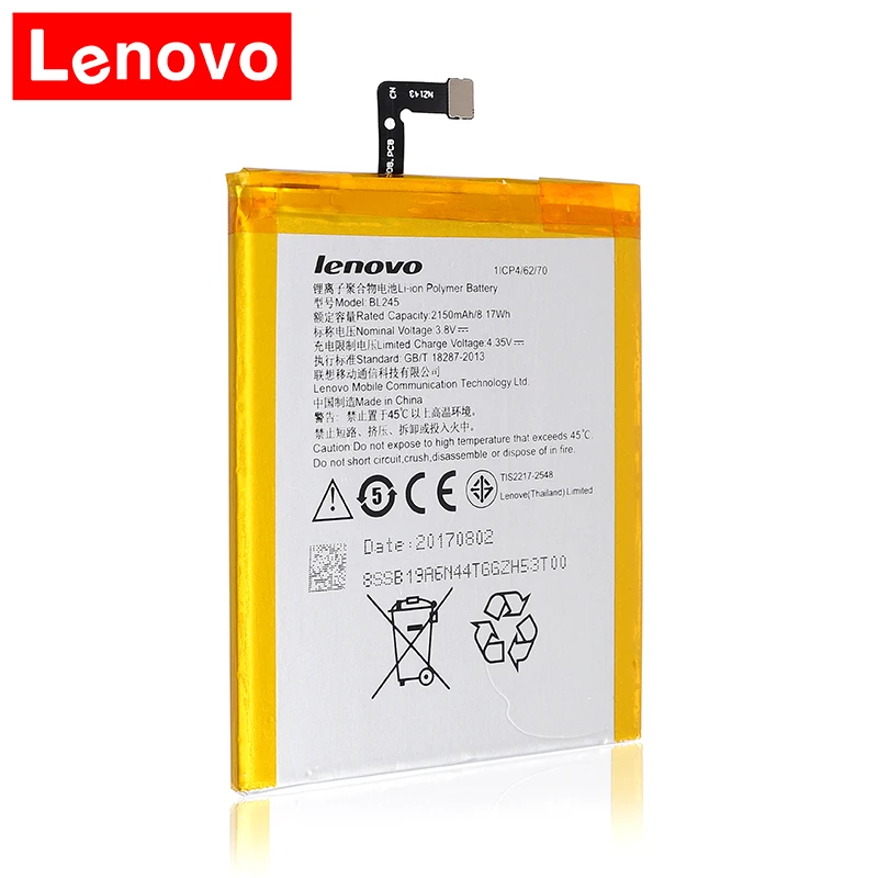 

2019 Original 100% Tested BL245 2150mAh Battery For Lenovo S60 S60T S60W Cellphone Bateria + Tracking Number
