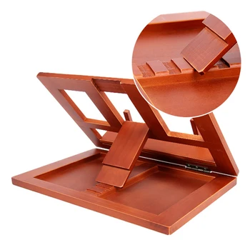 

Foldable Drawing Childern Wooden Table Book Stand Student Stationery Lectern Reading Bracket Home Tablet Office Adjustable Angle