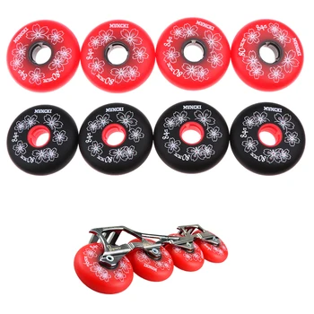

4Pcs Replacement Wheels For Skating Inline Roller Skate Shoes 84A 72/76/80mm