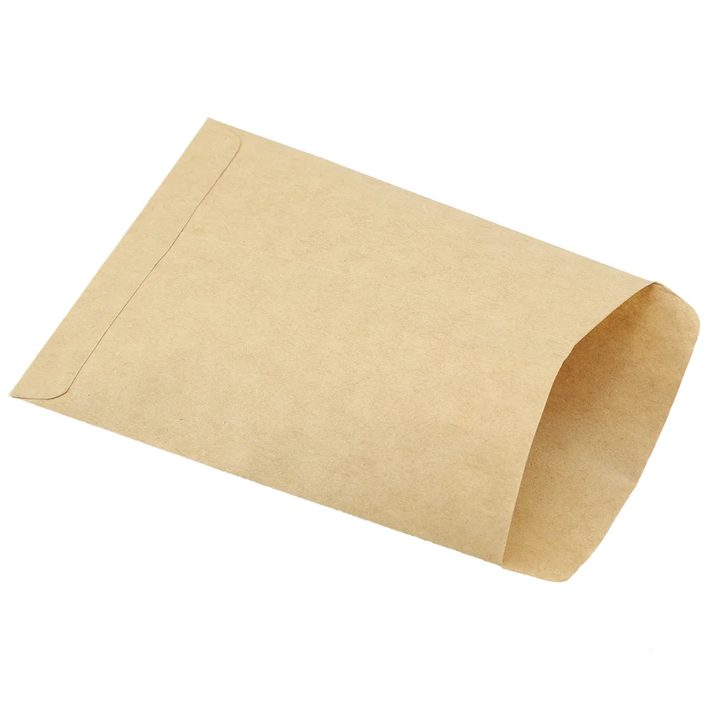 Nosii 100PCS/Set Kraft Paper Bags Corns Wheat Rice Seeds Packaging Storage Bag Envelop Style Good Sealing 9X13CM