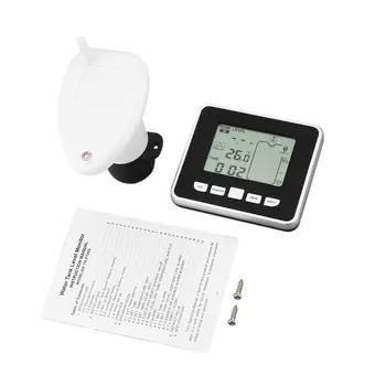 

Ultrasonic Wireless Water Tank Liquid Depth Level Meter Sensor with Temperature Display with 3.3 Inch LED Display ICOCO