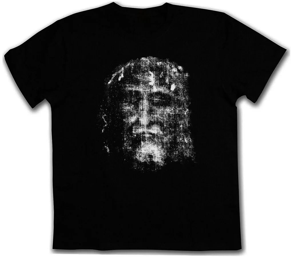 Футболка SHROUD OF TURIN футболка Tuch Holy Jesus God Messiah Christ свободная с надписью Maria INRI
