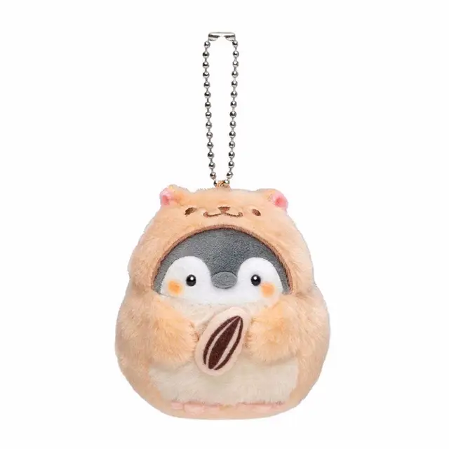 Animal Plush Doll Keychain Cute Cartoon Penguin Hamster Stuffed Plush Dolls Toys Key Ring Bag Pendant Kids Toy Birthday Gifts 5