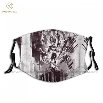 

Washable Adults Vegeta Face Mouth Mask Fancy Polyester Print Facial Mask With Filters