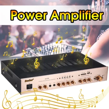 

1500W bluetooth 5.0 Channel Audio Stereo Digital Power HiFi Amplifier FM USB AMP USB Home Theater Car Amplifiers Volume control