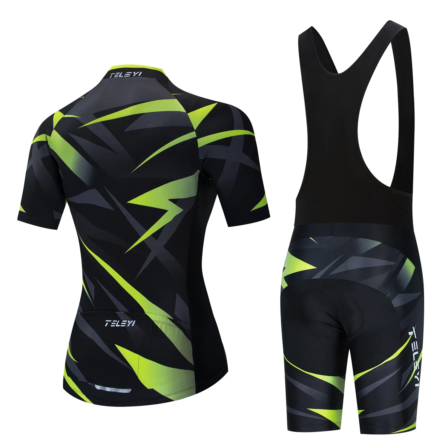 teleyi Pro Team Cycling Jersey Set Women Summer Bike Clothes MTB Ropa Ciclismo Bicycle Uniforme Maillot Quick Dry 5D Pad