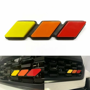 

Auto Exterior Car Front Bumper Grille Decoration Emblem Kidney Trim Badge Sticker For Toyota Tacoma 4Runner Three-color