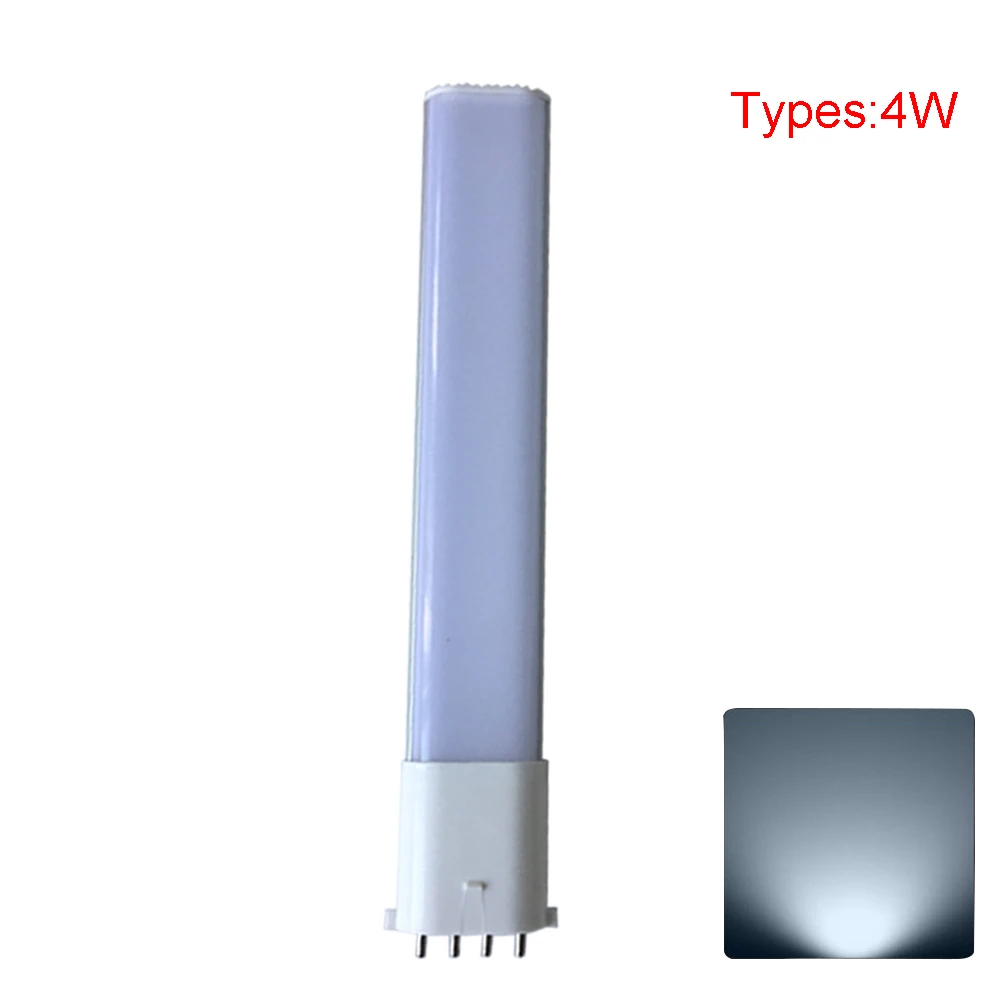 2G7 светодиодный светильник с горизонтальной вилкой, Подарочная лампа, алюминиевая энергосберегающая Современная декоративная прочная легкая установка, яркость спальни - Испускаемый цвет: 4W