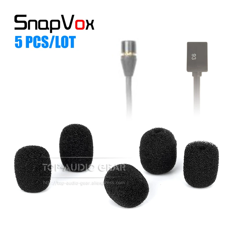Black Lavalier Microphone Windscreen Cover Sponge Lapel Tie Clip For SHURE MX 150 150B B MX150