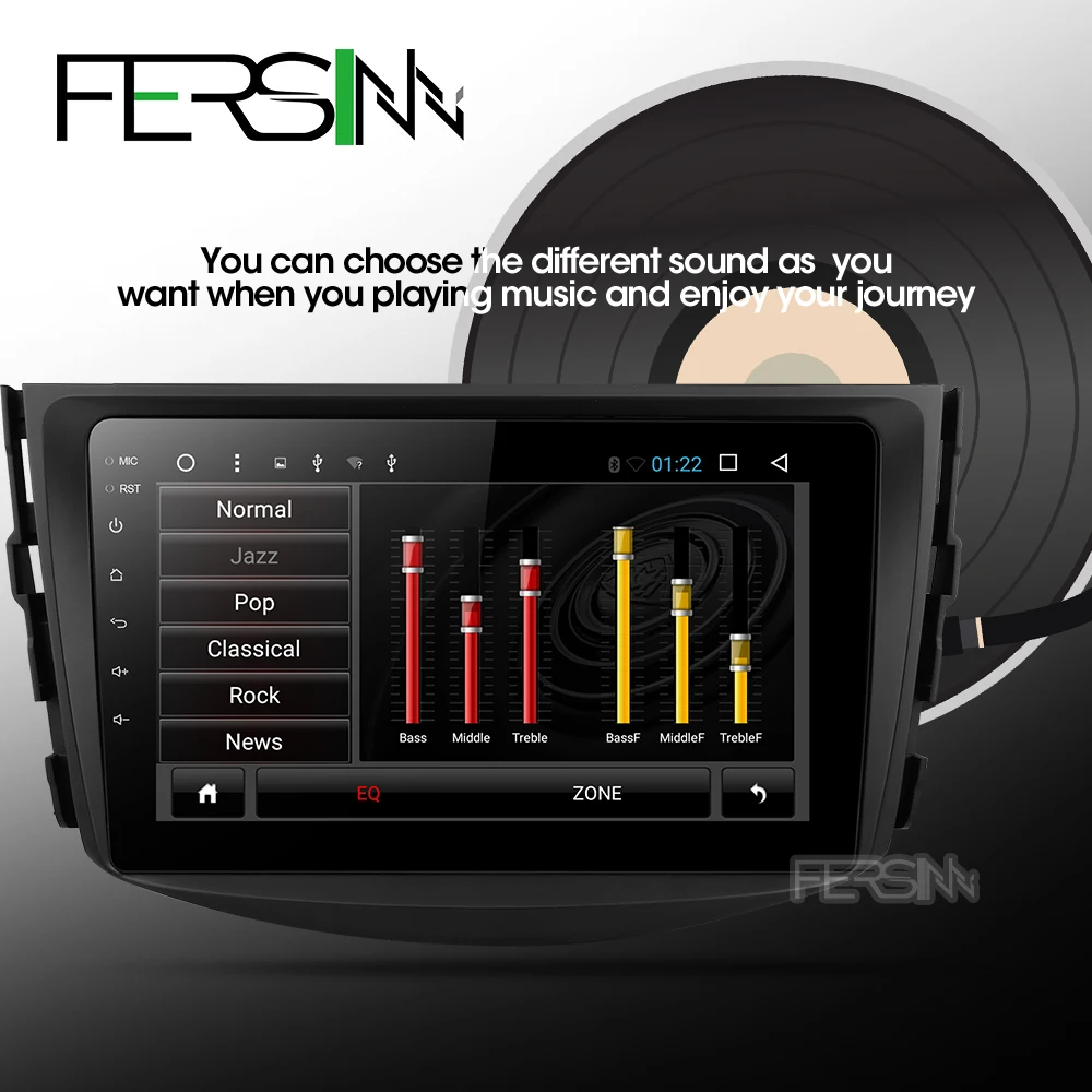 Top Fersinny CRAV48060 Octa 8 Core Car DVD GPS Navigation palyer Android 9.0 Car DVD Player for toyota rav4 2007 2008 2009 2010 2011 3
