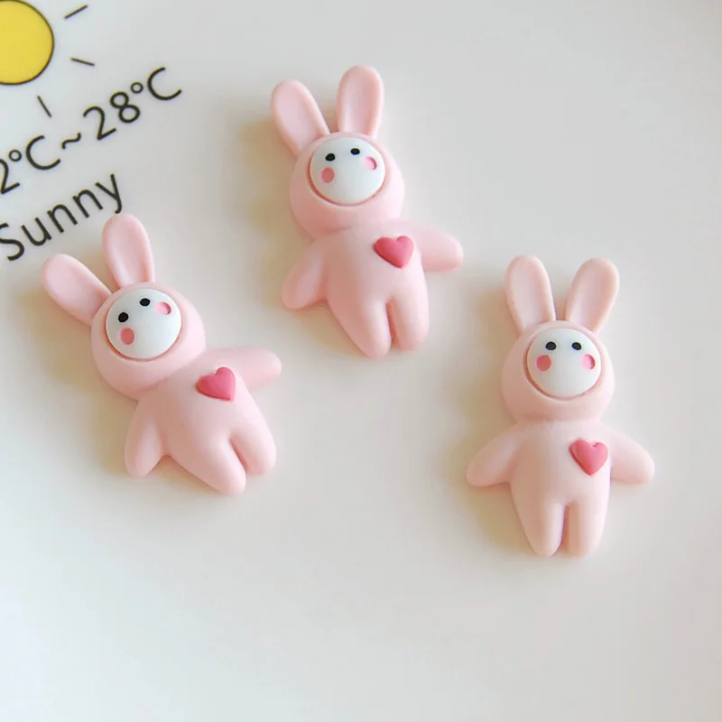 10Pcs/lot Flatback Resin Cabochons Kawaii Rabbit Resin Cabochon DIY Embellishment for Scrapbooking Decoration Hair Accessories 10Pcs/lot Flatback Resin Cabochons Kawaii Rabbit Resin Cabochon DIY Embellishment for Scrapbooking Decoration Hair Accessories