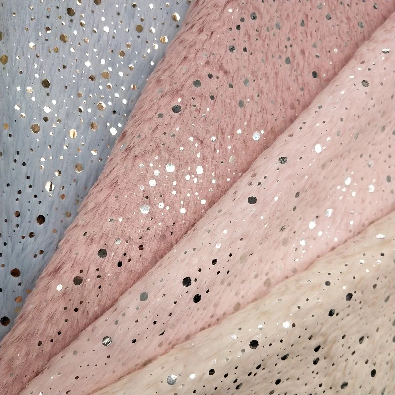 

1PC 21X29CM Synthetic Leather, Immitation Fur Leather with Gold Dots For Making Bows Accessories T07