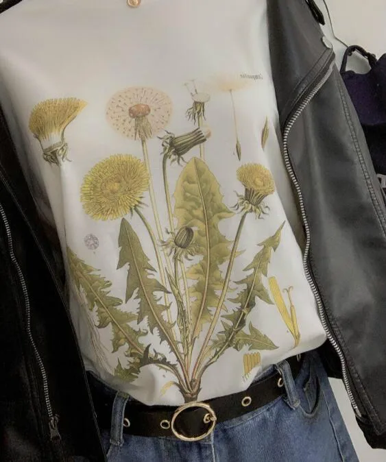 Botanical Tshirt Vintage Tee Sunfiz HJN