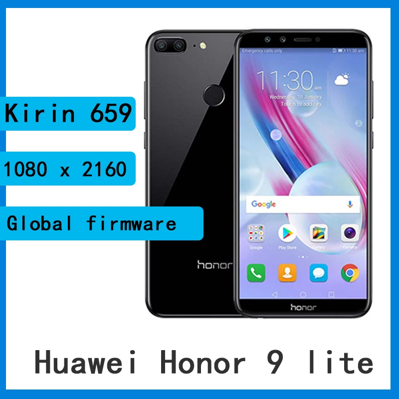 Смартфон Huawei Honor 9 Lite глобальная прошивка Kirin 659 4 Гб ОЗУ 32 ПЗУ экран IPS 5 65 дюйма Google