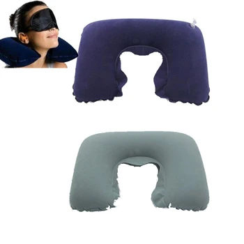 U-shape Inflatable Neck Cushion Travel Pillow Office Airplane Driving Nap Support Head Rest Health Care Decoration Hot 1