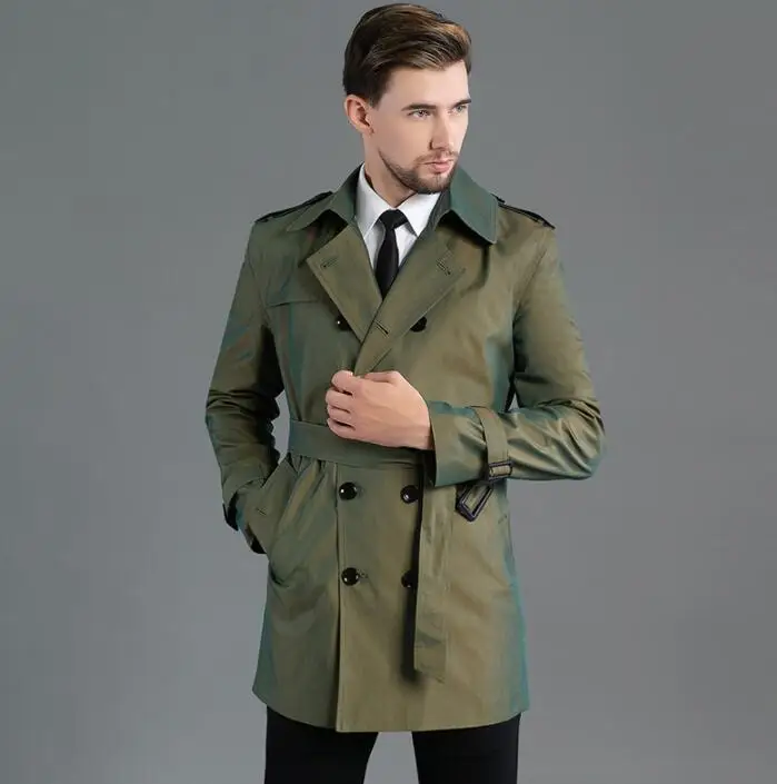 Mens Trench Coat New Fashion Designer Men Long | Men Clothing 
