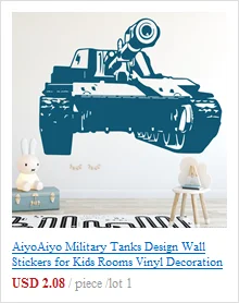 AiyoAiyo военные Танки дизайн стикер на стену s для детской комнаты виниловая декоративная наклейка на стену s домашний декор Съемная наклейка