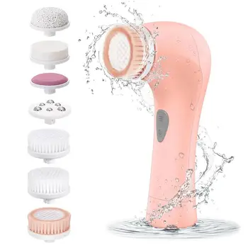 

ETEREAUTY 7-in-1 Electric Safe Multi-function Skin Care Massager Face Clean Device Facial Cleansing Brush for Travel