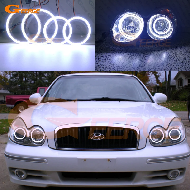 Для Hyundai Sonata EF B 2002 2003 2004 2005 отличный ультра яркий COB комплект светодиодов | Фара для авто в сборе -32845103662