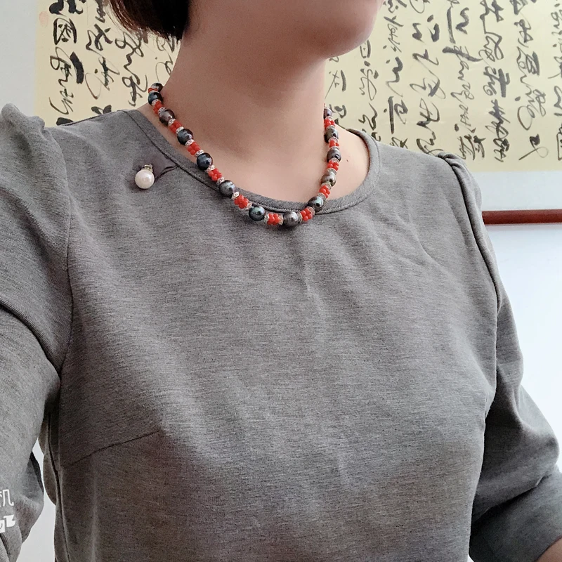 Freshwater Pearl Necklaces 925 Silver Necklaces Jewelry For Women Wedding Fashion JewelryGift