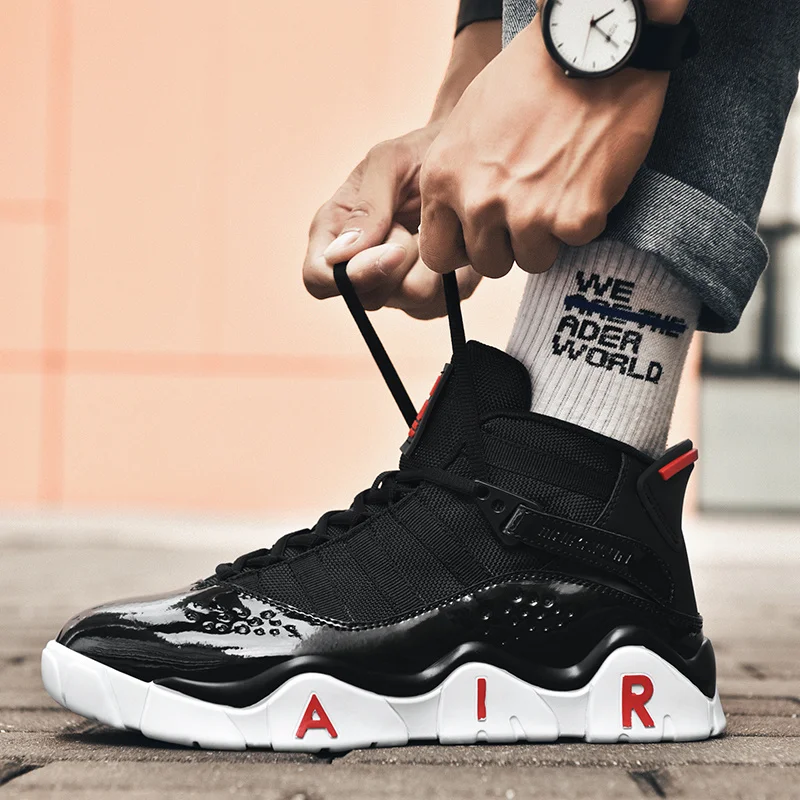 Мужская повседневная спортивная обувь XZ кроссовки All Black Star Trend кроссовки Reteo JD 4 Максимальный размер Eur45 баскетбольные кроссовки