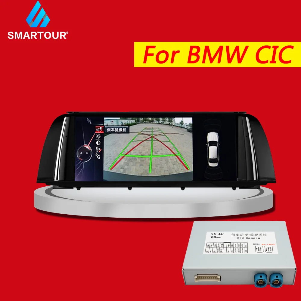

Smartour Car Camera Interface for bmw CIC 2009-2012 3 series Parking System Retrofit rear view 360 camera E60 E90 E70