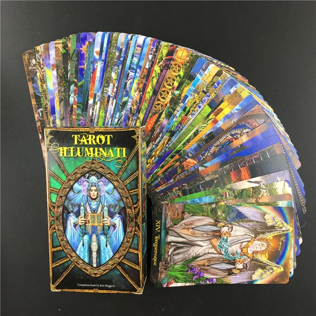 Tarot Illuminati Kit Cards Oracles Deck Card and Electronic Guidebook Tarot Game Toy Tarot Divination E-Guide Book 5