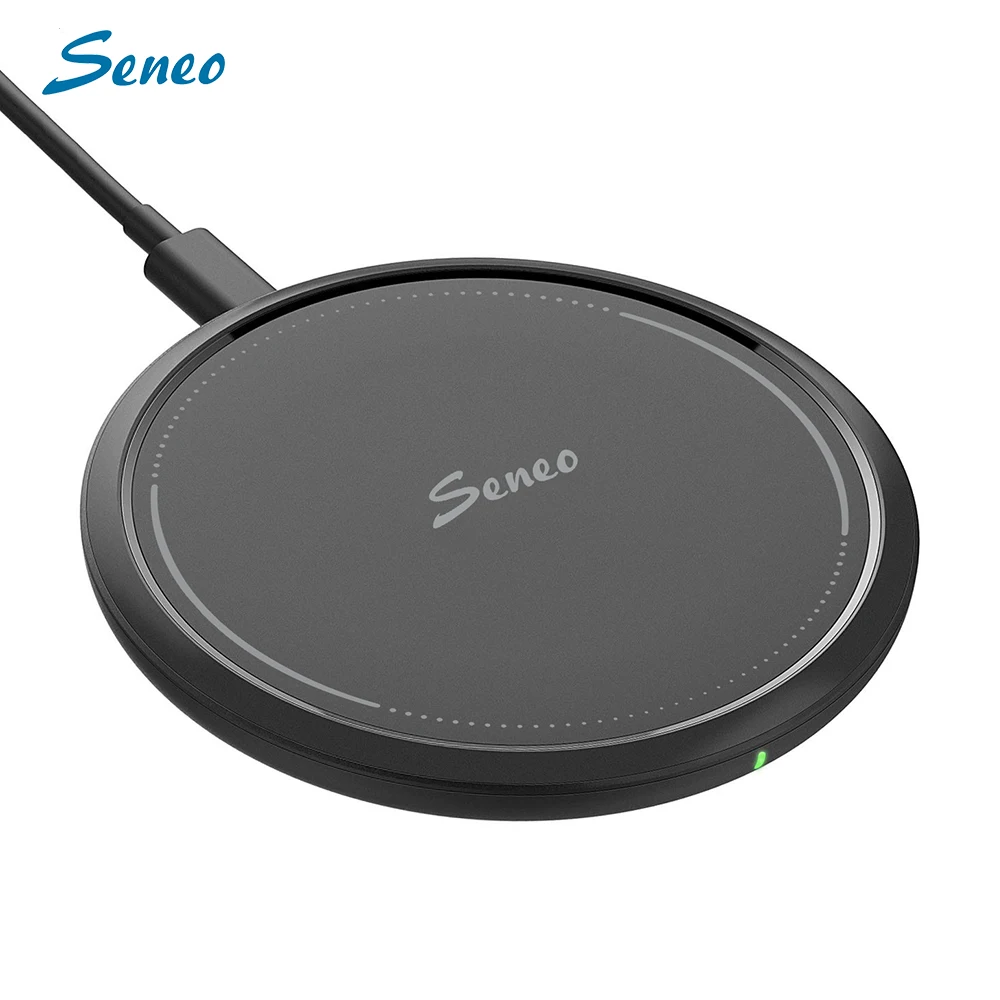 

Seneo PA146 Qi Wireless Charger For iPhone 11 Xs Max XR 8 Plus Samsung S9 Note 10 Desktop Wireless Charger Wireless Charging Pad