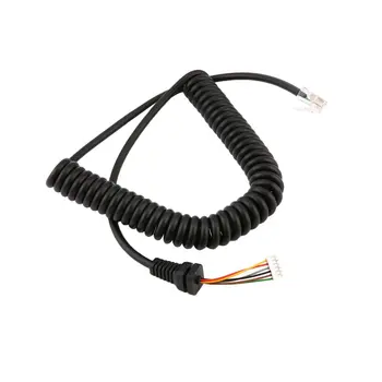

Hand Speaker Microphone Cable For YAESU FT 7800/1907/8800/8900/7900/1807 MH48A For Car Radio Talkie Walkie Telephone Spring Line